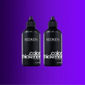 REDKEN TWO PACK Color Thickener Viscosity Adjuster Black 4 fl oz 120 mL
